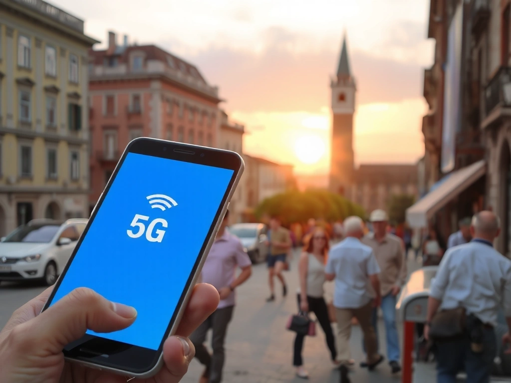 Icona 5G su smartphone